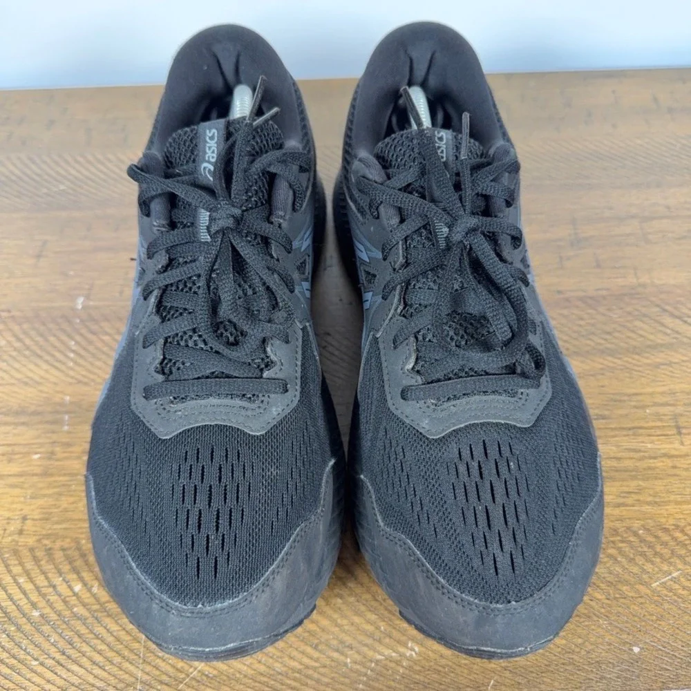 Asics Running‎ Shoes Mens 12 Black Gel-Contend 7 Athletic Mesh Sneakers Gym